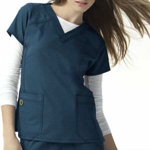 WonderWink 4-way-stretch sporty scrub top small